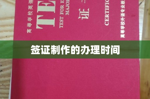 南充签证制作的办理时间
