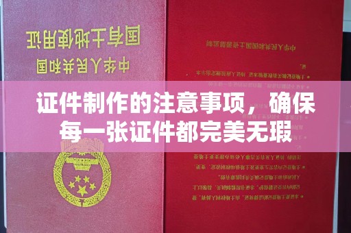 南充证件制作的注意事项，确保每一张证件都完美无瑕
