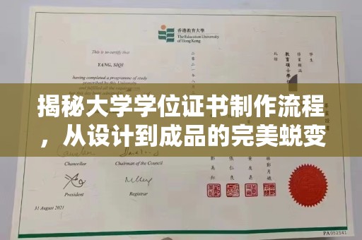 南充揭秘大学学位证书制作流程，从设计到成品的完美蜕变