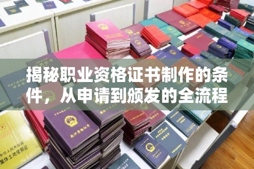 南充揭秘职业资格证书制作的条件，从申请到颁发的全流程解析