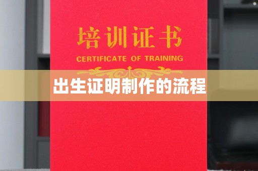 南充出生证明制作的流程